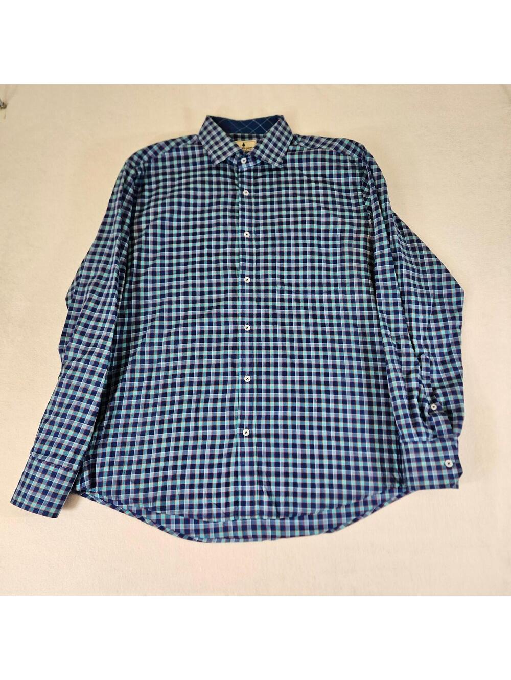 Southern Pines Button Down Shirt XL Plaid Cotton Long Sleeve